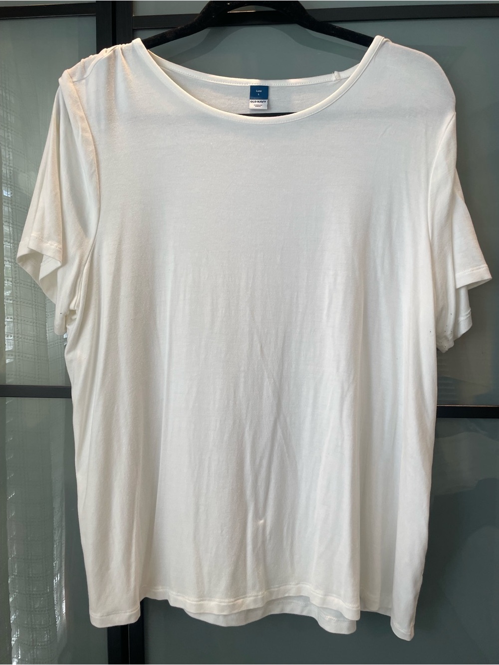 Old Navy White Short-Sleeve Crewneck Tee